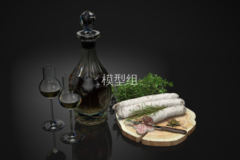 厨房用品食物菜板<a href=http://www.moxingzu.com/tag/5283/ target=_blank class=infotextkey>3D模型</a>下载