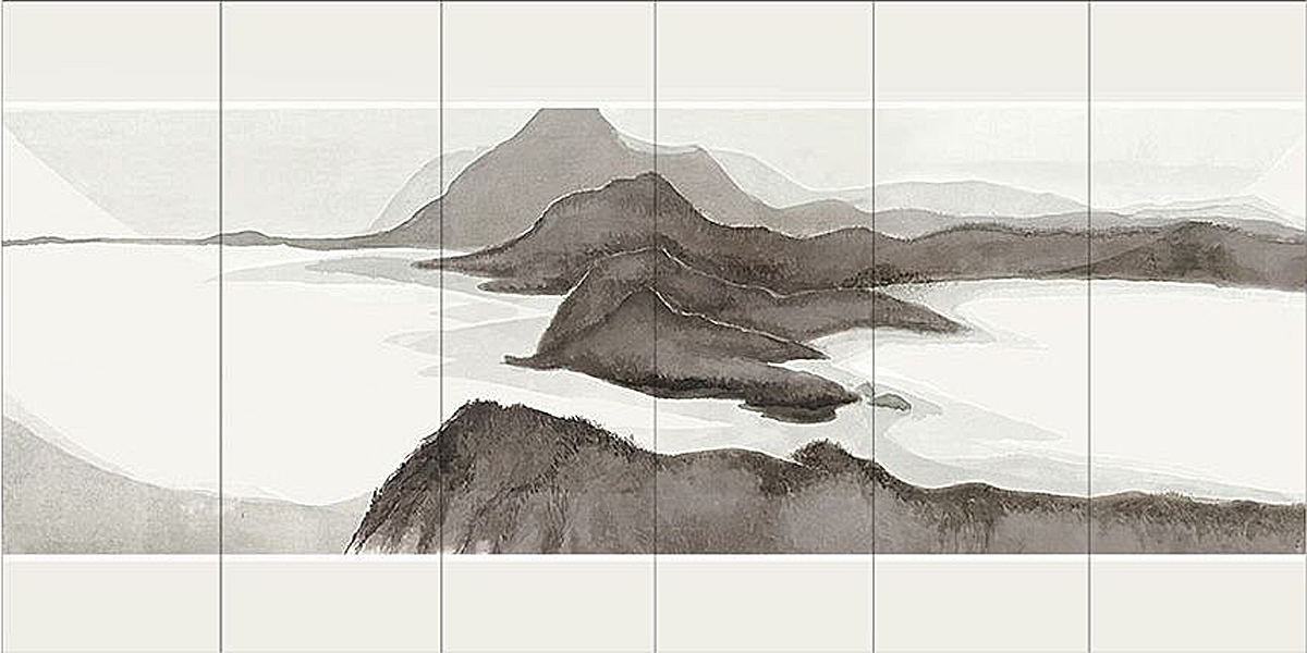 中式屏风画 背景画(75)