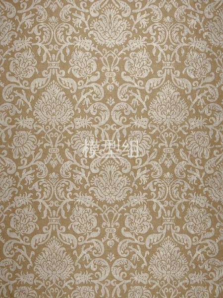 欧式法式古典花纹大花壁纸贴图布料(372)