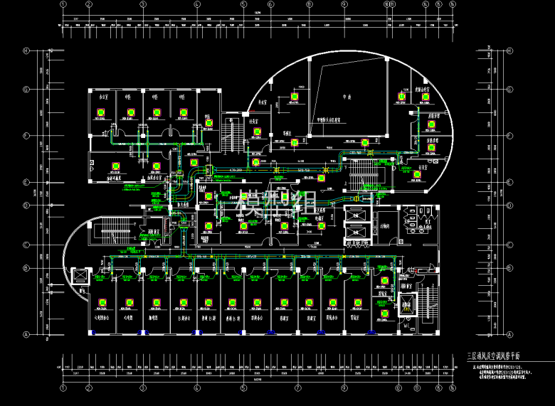 三层通风及空调风管平面图.png