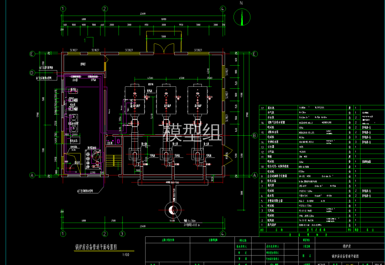 锅炉房设备管道平面布置图.png