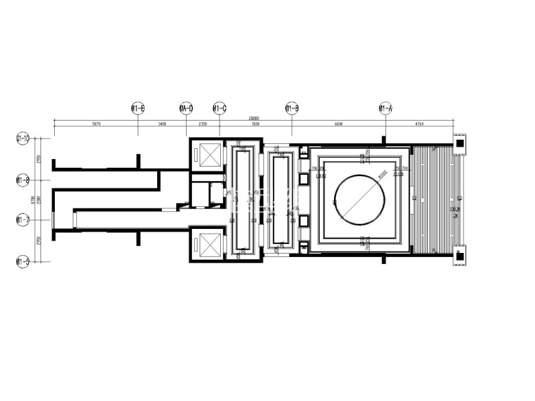 7首层大堂灯具开线图