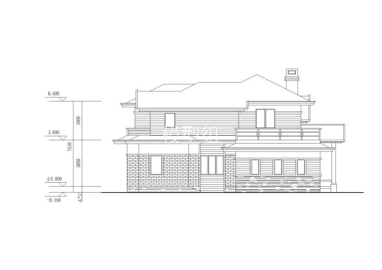 [山东]坡屋顶两层独栋别墅建筑施工图_8