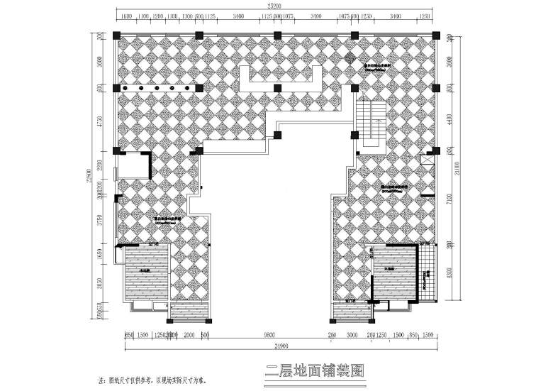 二层地面铺装图