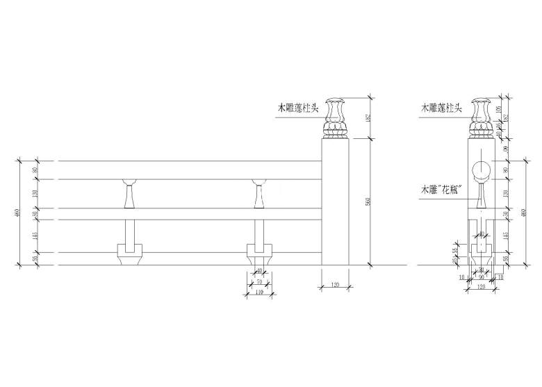 窗栏杆详图