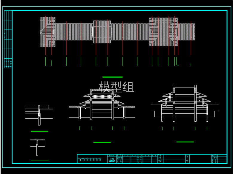 民族风情区－风雨桥建筑图（建施－4）.gif