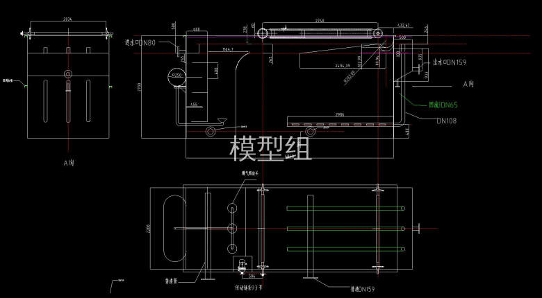 30吨每小时溶气气浮机工艺尺寸图纸.jpg