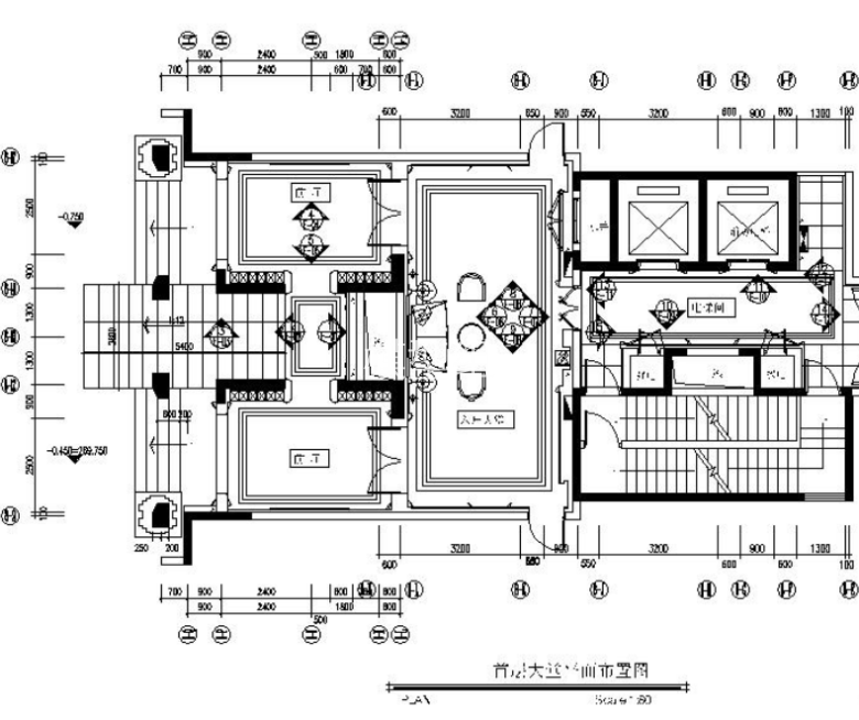 [重庆]标准层公共区域室内装修竣工图_1