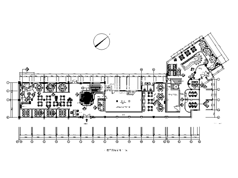 100套不同风格的餐饮空间餐厅设计CAD施工图平面图