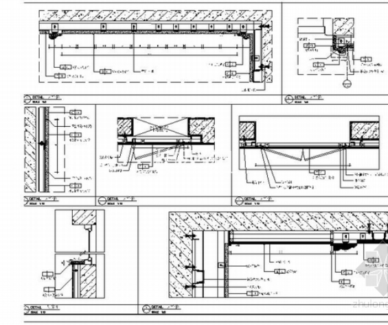 [福州]知名房地产开发商设计公共空间室内施工图立面图