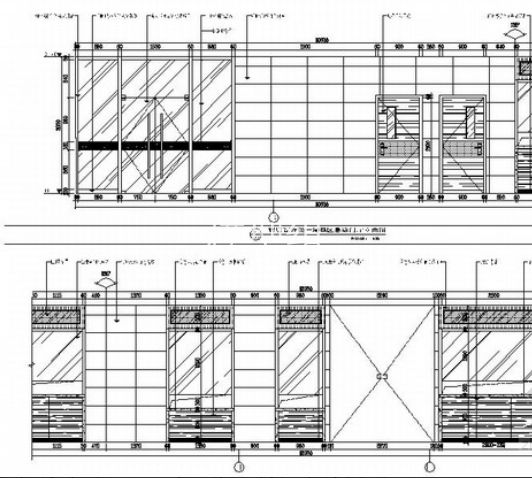 [苏州]行政商贸区一级甲等综合医院室内装修施工图急诊门厅立面图 