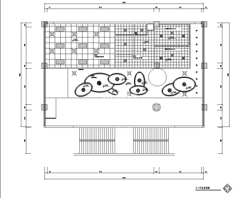 天花布局图