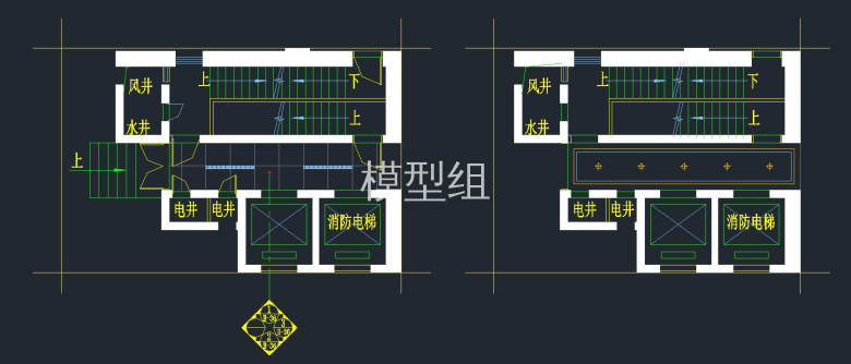 电梯间平面、天花图.jpg