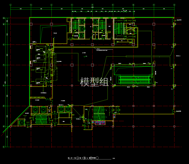 电施9地上二层1-12P-W轴电气平面.png
