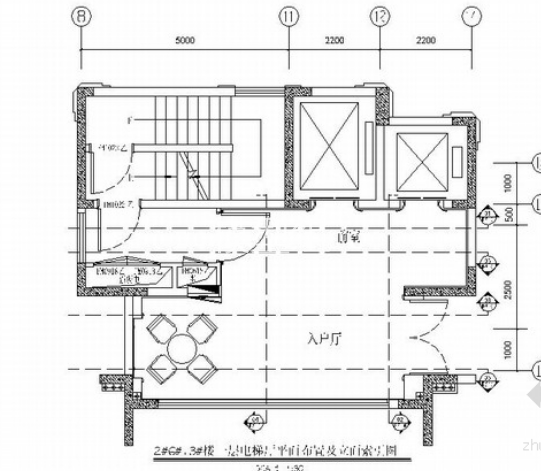 [浙江]高端住宅小区<a href=http://www.moxingzu.com/tag/5295/ target=_blank class=infotextkey>现代风格</a>电梯厅室内装修施工图