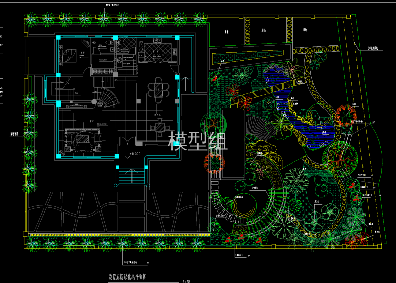 别墅庭院绿化总平面图.png