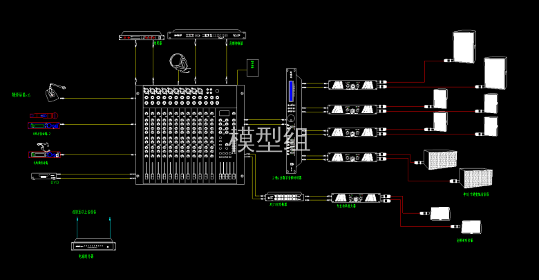 多功能厅扩声系统连接图.png