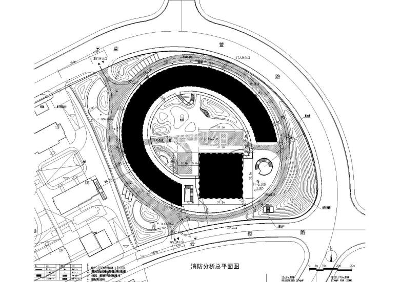 消防分析总平面图