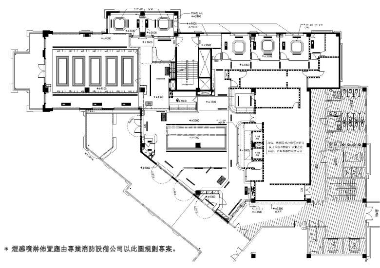 烟感喷淋布置图