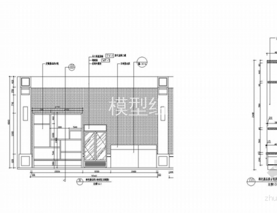 [南京]泽谷之中温泉吐雾自然风景区游客服务中心（含效果图） 商品售卖区立面图