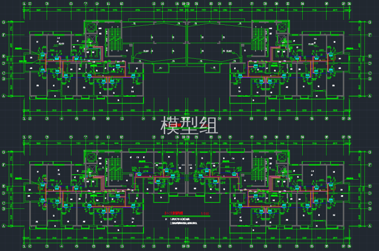 五-三十层空调平面图  三十一层空调平面图.png