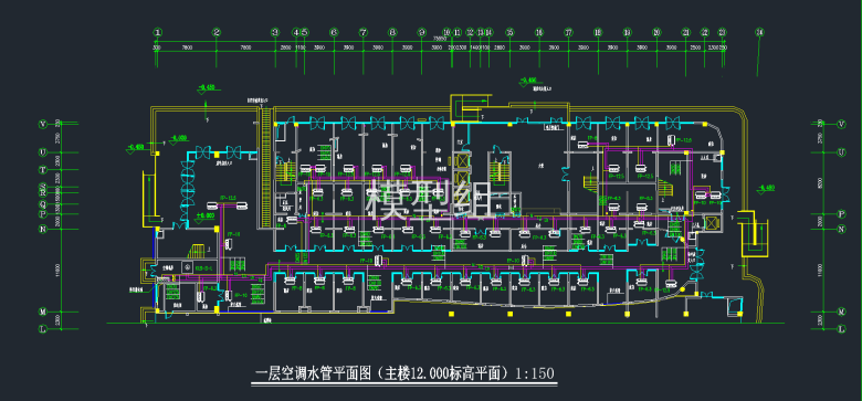 一层空调水管平面图.png