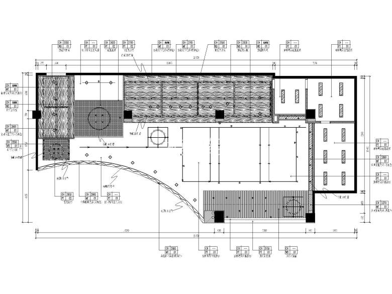 惠州蓉城小厨天花布置图