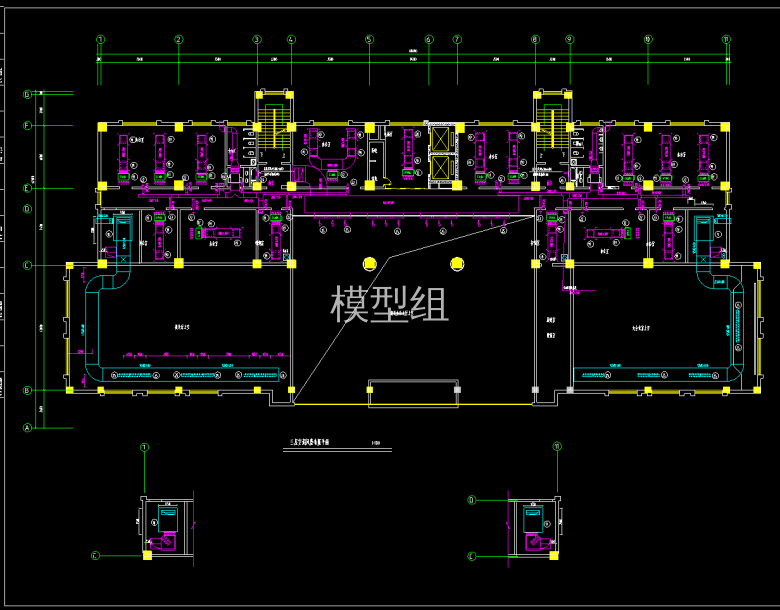 三层空调风管平面布置图.png