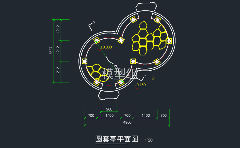 圆套亭平面图.png