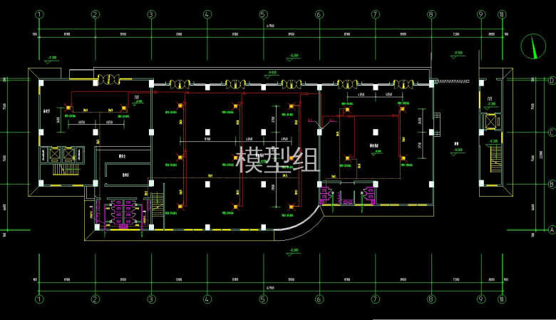 一层空调冷媒管凝结水管通风平面图.jpg