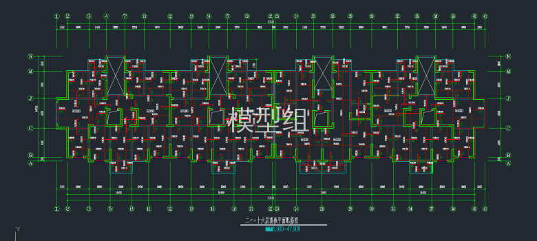 二至十六层顶板平面配筋图.png