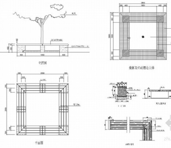 70多种园林围树坐凳方案