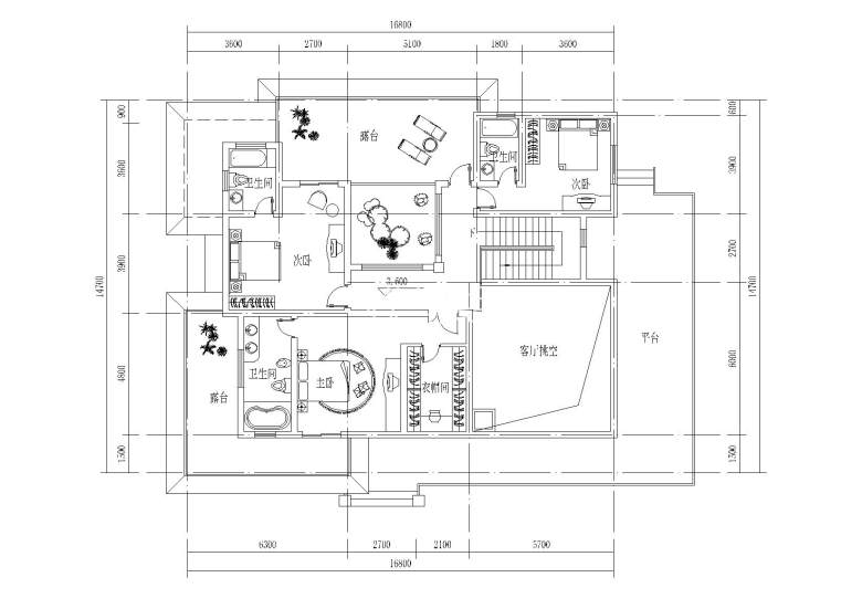 [山东]坡屋顶两层独栋别墅建筑施工图_3