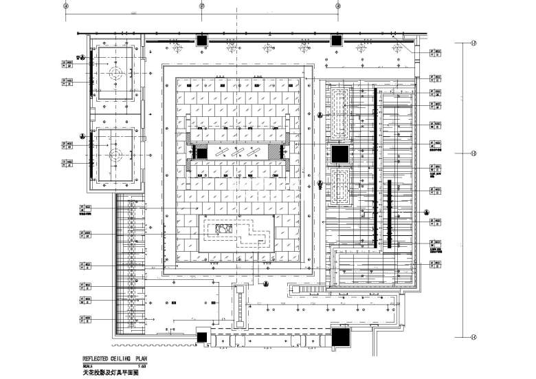 天花布局及灯具尺寸图