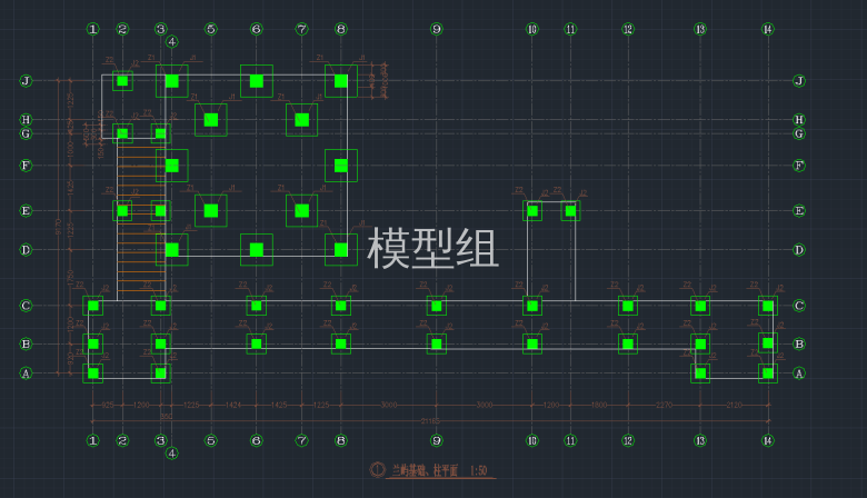 兰屿基础、柱平面图.png