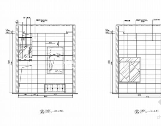 [成都]花园小区高层住宅楼室内施工图 立面图