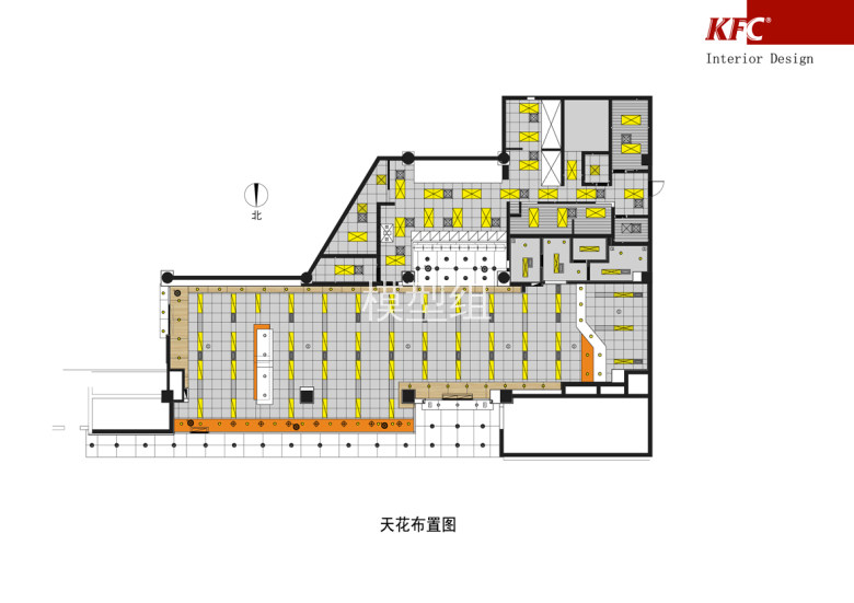 天花布置图SU