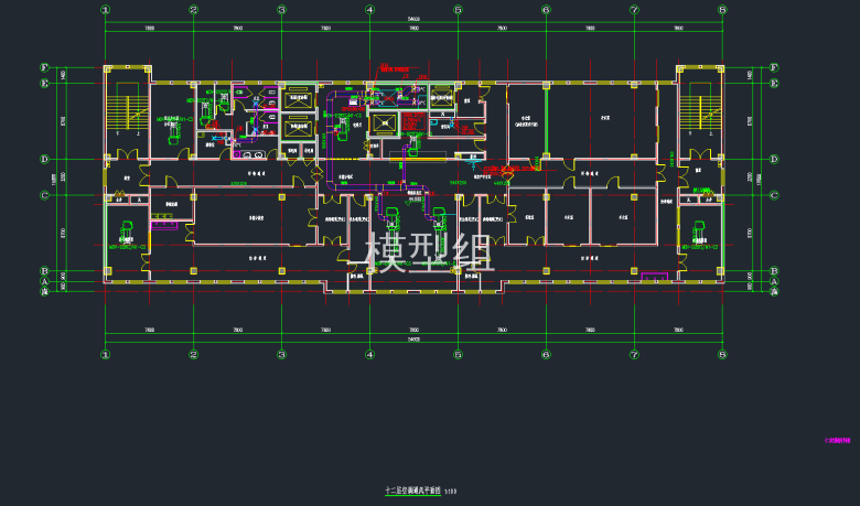 十二层空调通风平面图.png