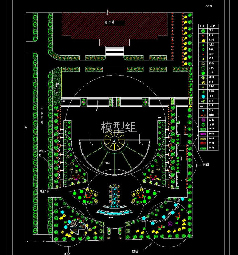 图书馆前广场绿化图纸.jpg