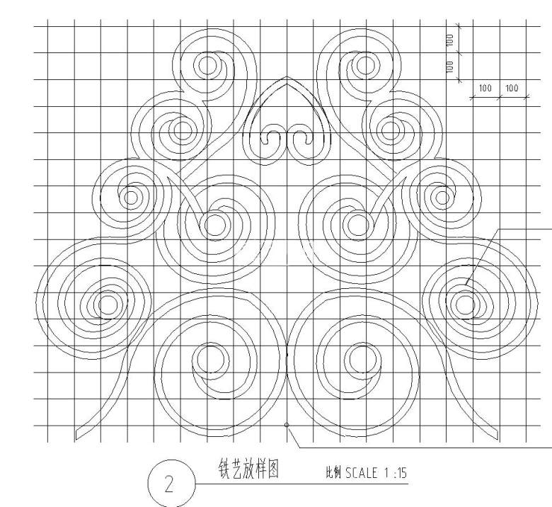 铁艺放样图