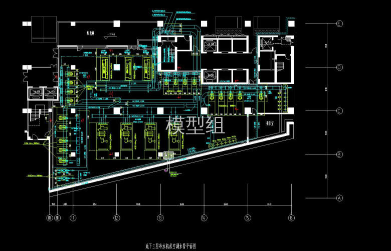 地下三层冷水机房空调水管平面图.jpg