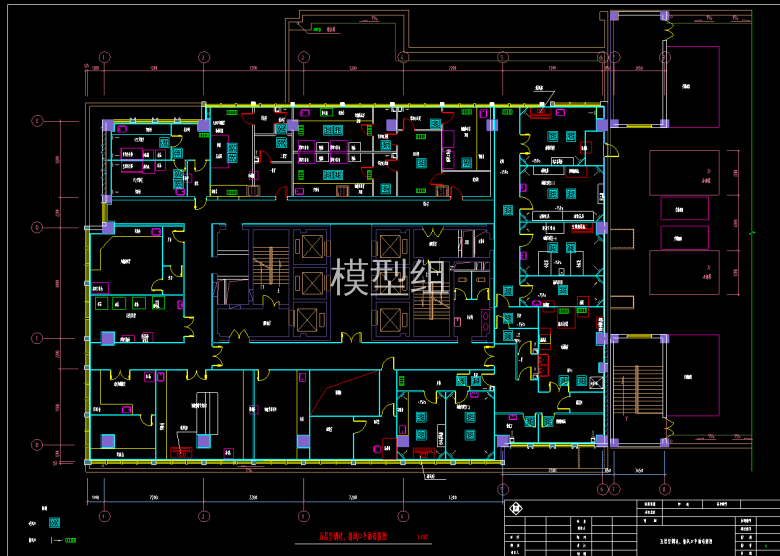 五层空调送、排风口平面布置图.png