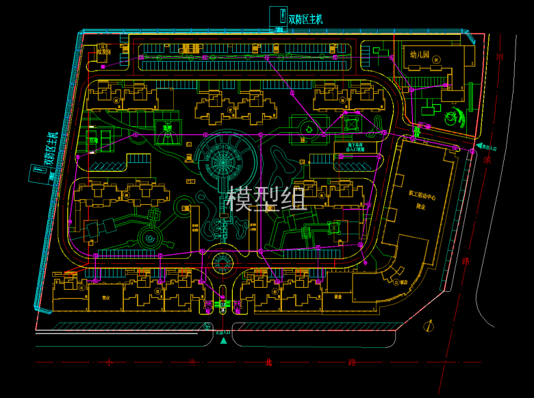 室外围墙及停车场电子围栏平面图.png