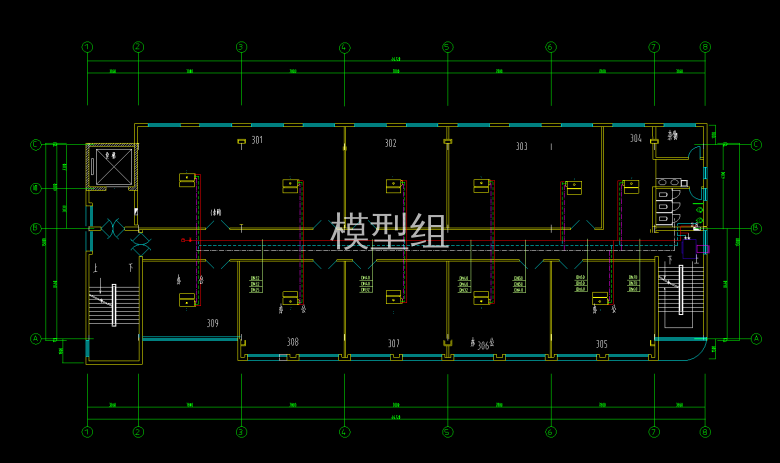 三～四层空调水平面图.png