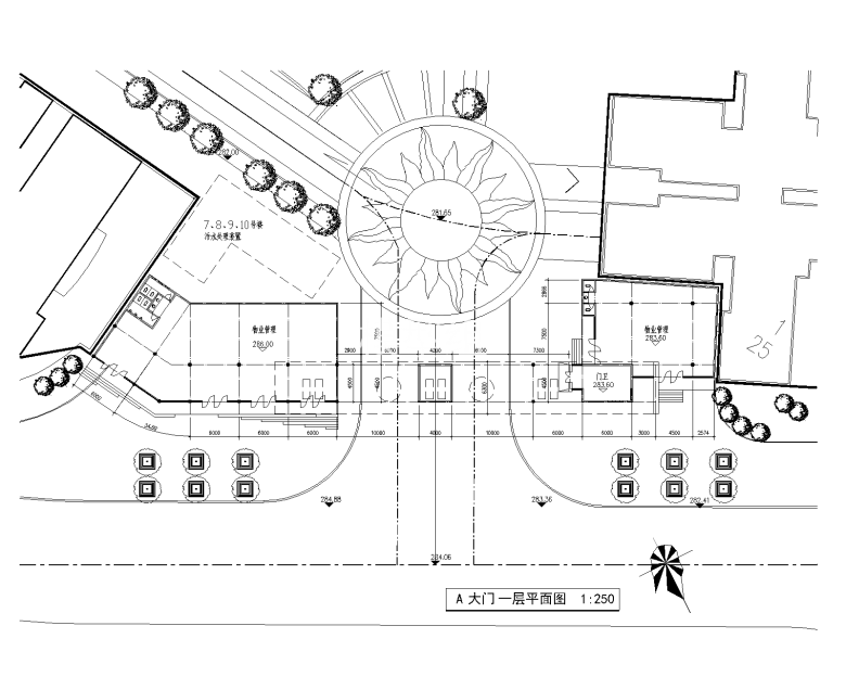 公园大门入口设计施工图（46套）011