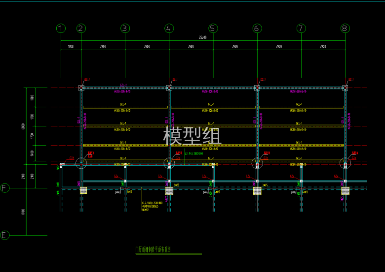 门厅雨棚钢梁平面布置图.png