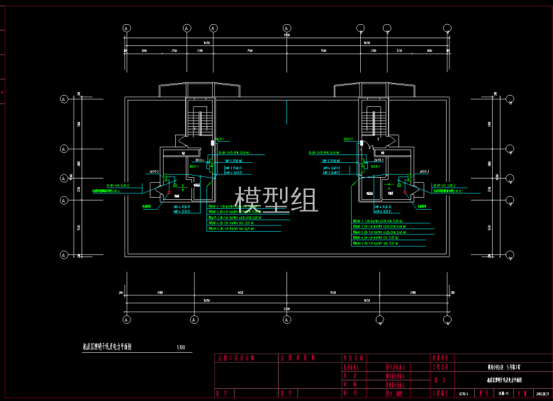 机房层照明干线以及电力平面图.png