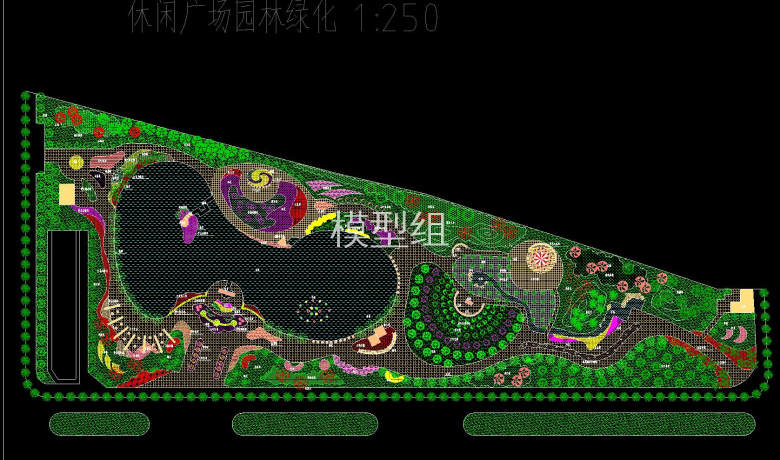休闲广场园林绿化总平图.jpg