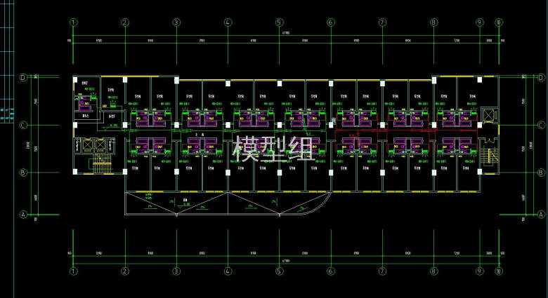 五层空调冷媒管凝结水管通风平面图.jpg