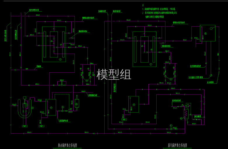 蒸汽锅炉热力系统图.png